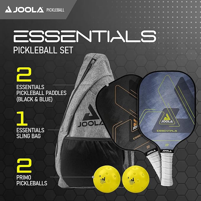 Arezzo - Essentials Performance Pickleball Paddle with Reinforced Fiberglass Surface and Honeycomb Polypropylene - Outdoor Sports & Equipments - British D'sire
