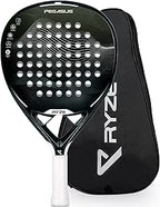 Arezzo - PEGASUS Padel Racket in 100% Carbon Fiber - Max Power + Control - Pro Paddle Racket for Adults EVA - 17 Flex Foam - 360g Light & Durable - Paddle Tennis Racket + Free Carry Case Included - Outdoor Sports & Equipments - British D'sire