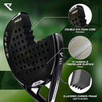 Arezzo - PEGASUS Padel Racket in 100% Carbon Fiber - Max Power + Control - Pro Paddle Racket for Adults EVA - 17 Flex Foam - 360g Light & Durable - Paddle Tennis Racket + Free Carry Case Included - Outdoor Sports & Equipments - British D'sire