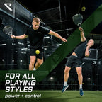 Arezzo - PEGASUS Padel Racket in 100% Carbon Fiber - Max Power + Control - Pro Paddle Racket for Adults EVA - 17 Flex Foam - 360g Light & Durable - Paddle Tennis Racket + Free Carry Case Included - Outdoor Sports & Equipments - British D'sire