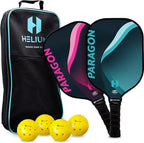 Arezzo - Pickleball Paddle Set of 2 - USAPA Certified - Graphite Fiberglass Surface, Lightweight Honeycomb Core - Outdoor Sports & Equipments - British D'sire