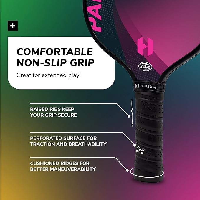 Arezzo - Pickleball Paddle Set of 2 - USAPA Certified - Graphite Fiberglass Surface, Lightweight Honeycomb Core - Outdoor Sports & Equipments - British D'sire
