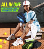 Arezzo - Pickleball Paddles Set，Outdoor Pickleball Rackets Set Lightweight Racquets Fiberglass Pickle Ball Raquette Gift with Cushioned Grip for Adults Beginners Intermediate Player Elders Friendly - Outdoor Sports & Equipments - British D'sire