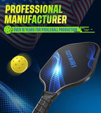 Arezzo - Pickleball Paddles Set，Outdoor Pickleball Rackets Set Lightweight Racquets Fiberglass Pickle Ball Raquette Gift with Cushioned Grip for Adults Beginners Intermediate Player Elders Friendly - Outdoor Sports & Equipments - British D'sire