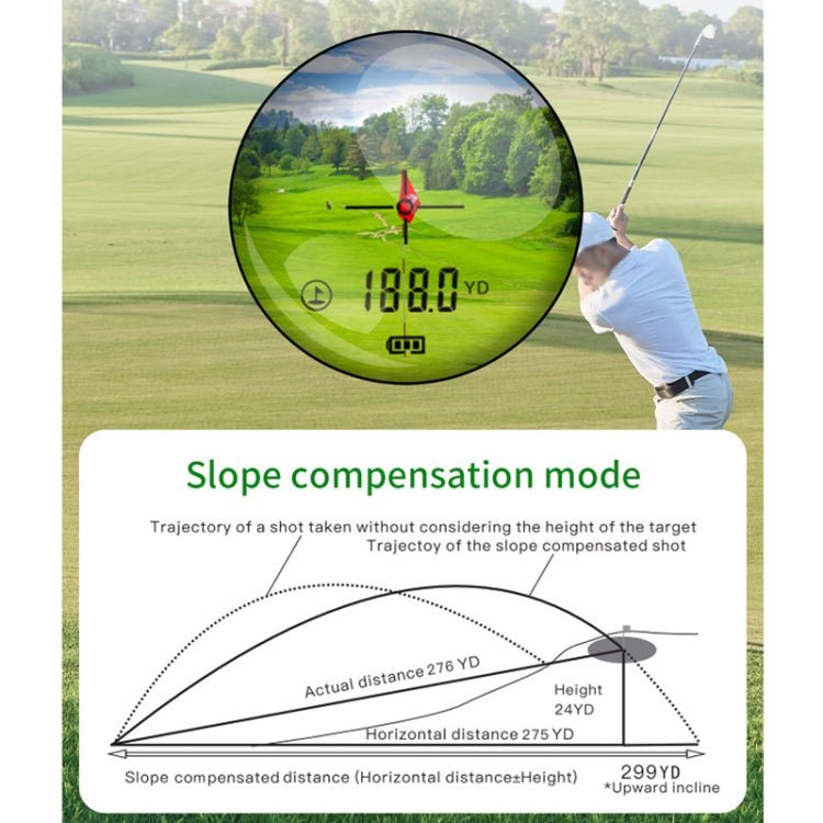 ARTBULL 1000m Golf Laser Rangefinder Telescope Altimeter Speedometer - British D'sire