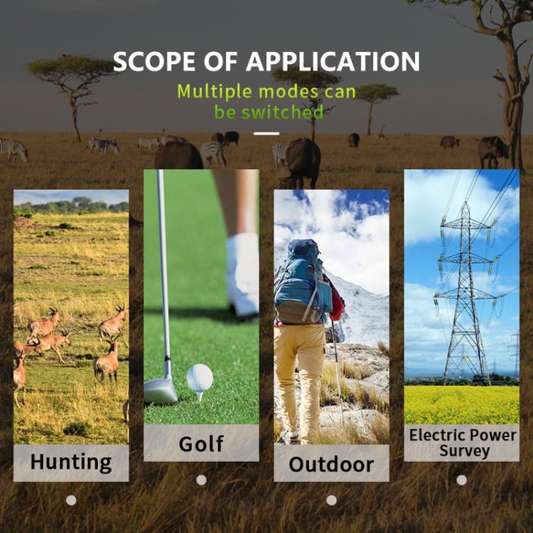 ARTBULL NK - 1000 Camouflage Golf Rangefinder Rechargeable Telescope, Random Color Delivery - British D'sire