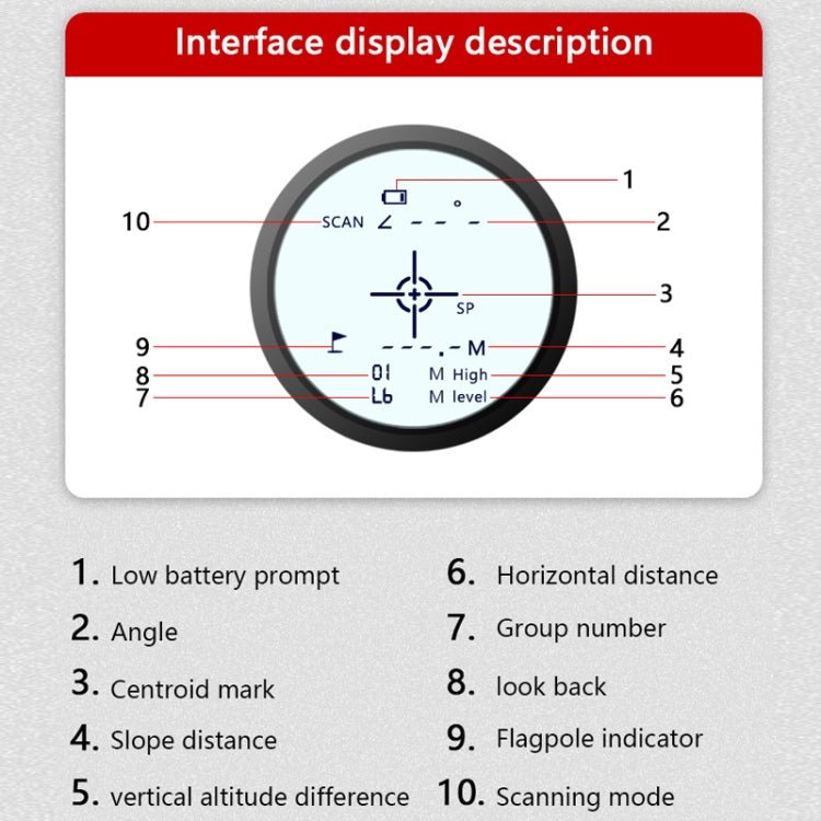 ARTBULL NK - 1000 Camouflage Golf Rangefinder Rechargeable Telescope, Random Color Delivery - British D'sire
