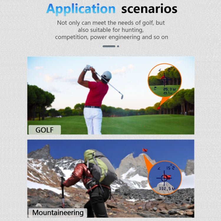 ARTBULL NK - 1000 Camouflage Golf Rangefinder Rechargeable Telescope, Random Color Delivery - British D'sire