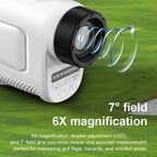 ARTBULL PF2E Golf Slope Correction Laser Rangefinder Outdoor Telescope - British D'sire