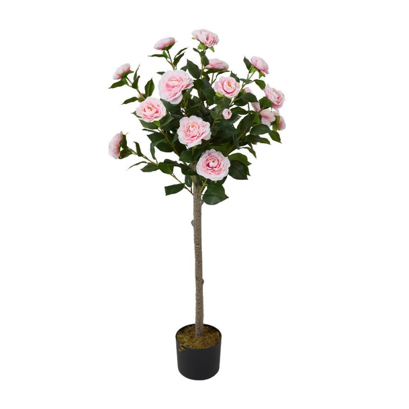 Artificial Camellia Tree Potted Plant Home Decoration - Artificial Tree - British D'sire