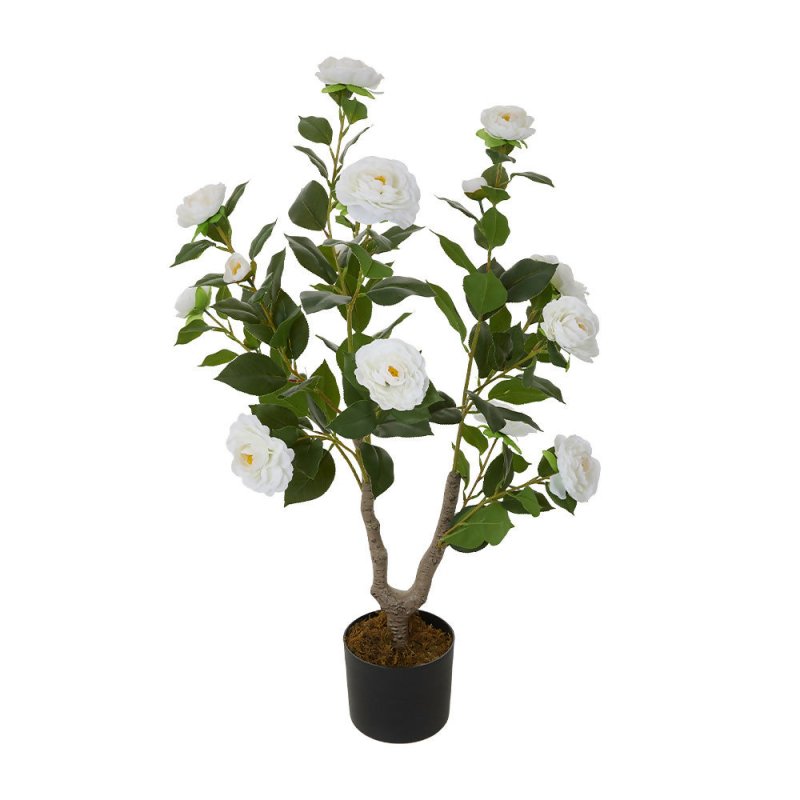Artificial Camellia Tree Potted Plant Home Decoration - Artificial Tree - British D'sire