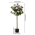 Artificial Camellia Tree Potted Plant Home Decoration - Artificial Tree - British D'sire