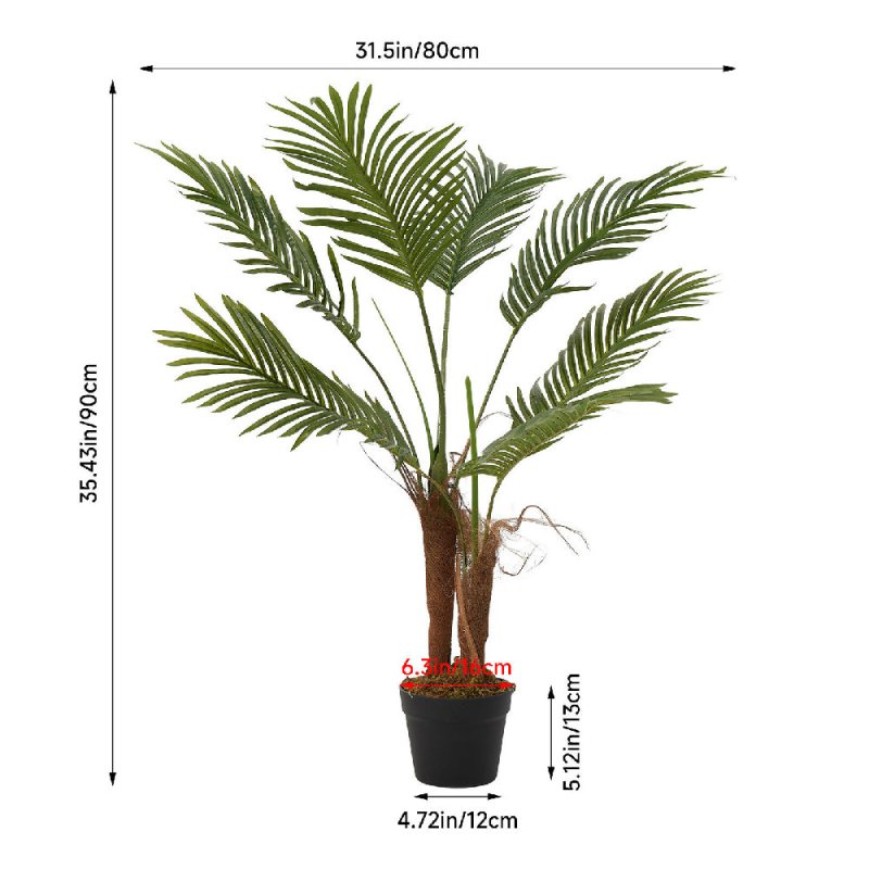 Artificial Palm Tree Potted Plant Home Decoration - Artificial Tree - British D'sire