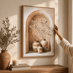 Assisi Handpainted Canvas in Frame - Wall Art & Signs - British D'sire