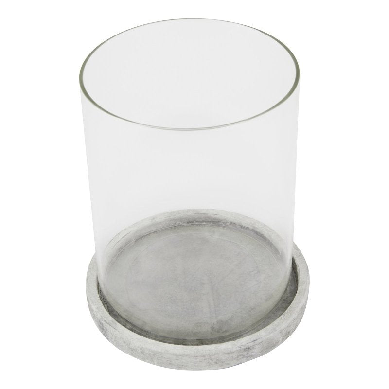 Athena Stone Large Hurricane Lantern - Lanterns - British D'sire
