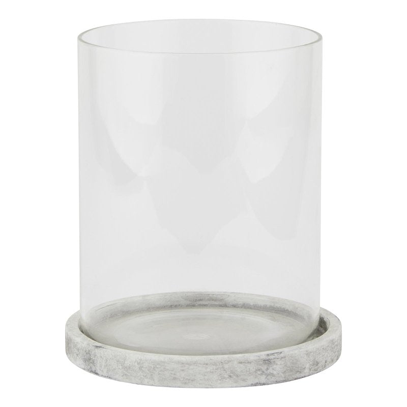 Athena Stone Large Hurricane Lantern - Lanterns - British D'sire