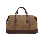 AUGUR 2012 Portable Casual Canvas Travel Handbag Baggage Shoulder Crossby Bag(Coffee) - British D'sire