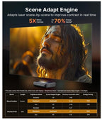 Aurora Pro MKII, 4K Tri - Color Laser UST Projector, 30000:1 Contrast Ratio, Dynamic Iris & Laser Dimming, 0.21:1 Throw Ratio, Dolby Vision & Atmos, HDR10+, 3D, 4.2ms ~ 8ms Low Latency - Projectors - British D'sire
