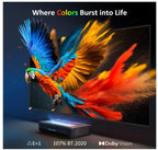 Aurora Pro, Ultra Short Throw 4K Tri - Color Laser Projector, 2400 Lumens, Screen Adoption, Dynamic Dimming, Dolby Vision & Atoms, HDR10, HLG, Active 3D, 60W Speakers, UST TV - Projectors - British D'sire