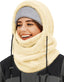 AURUZA Balaclava Windproof Ski Mask Winter Face Mask Cold Weather Fleece Neck Warmer Scarf for Women and Men Hat Cap (UK, Alpha, One Size, L, Beige) - Hats & Caps - British D'sire