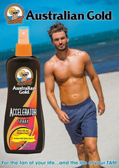 Australian Gold - Accelerator Spray 250 ml (Pack of 1) - British D'sire