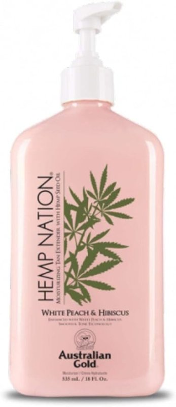 Australian Gold compatible - Hemp Nation White Peach & Hibiscus Tan Extender Body Lotion 535 ml - Skin Care - British D'sire