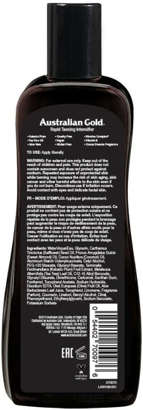 Australian Gold Rapid Tanning Intensifier Lotion 250ml (Pack of 1) - British D'sire