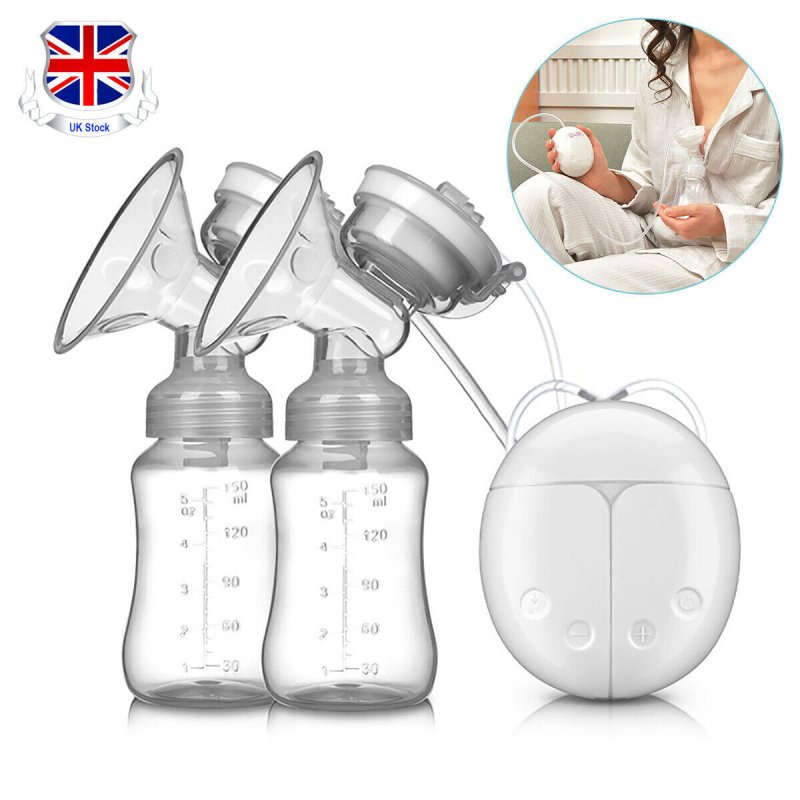Automatic Double Electric Breast Pump + Lid & Nipple Kit | Efficient Breastfeeding Pump - British D'sire