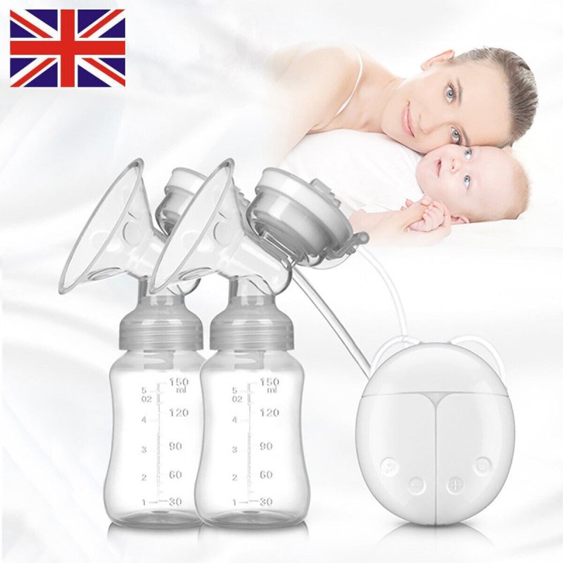 Automatic Double Electric Breast Pump + Lid & Nipple Kit | Efficient Breastfeeding Pump - British D'sire