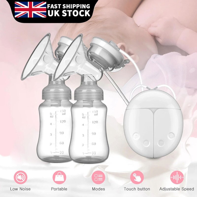 Automatic Double Electric Breast Pump + Lid & Nipple Kit | Efficient Breastfeeding Pump - British D'sire