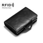 Automatic Pop-up Card Holder Metal Card Box RFID Credit Card Bank Card Box Wallet(Black) - British D'sire