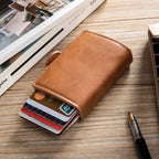 Automatic Pop-up Card Holder Metal Card Box RFID Credit Card Bank Card Box Wallet(Black) - British D'sire
