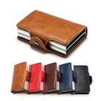 Automatic Pop-up Card Holder Metal Card Box RFID Credit Card Bank Card Box Wallet(Black) - British D'sire
