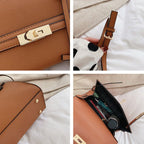 Autumn And Winter Women Hundred Crossbody Handbag Single Shoulder Kelly Bag(Black) - British D'sire