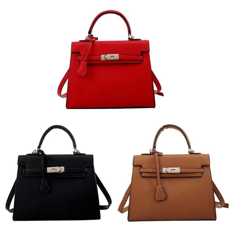 Autumn And Winter Women Hundred Crossbody Handbag Single Shoulder Kelly Bag(Black) - British D'sire