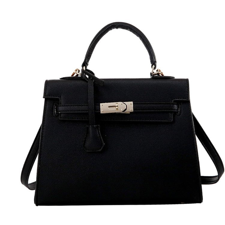 Autumn And Winter Women Hundred Crossbody Handbag Single Shoulder Kelly Bag(Black) - British D'sire