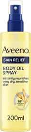 Aveeno Skin Relief Body Oil Spray, With Oat Oil & Jojoba Oil, Suitable For Sensitive Skin, Instantly Nourishes Very Dry, Sensitive Skin, Suitable for a Massage, 200ml - British D'sire