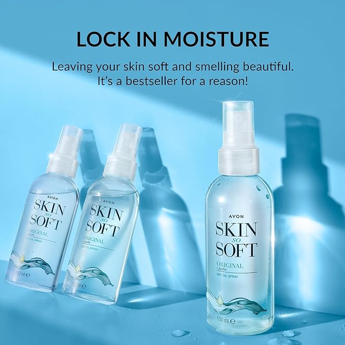 Avon Skin So Soft Dry Oil Spray 150ml | Locks in Moisture | Formulated with Jojoba Oil and Vitamin E | Quick Dry Formula | Cruelty Free Secondary image