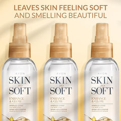 Avon Skin So Soft Enhance & Glow Airbrush Tanning Spray 150ml | Sun-Kissed Glow | Quick Drying | Easy to Use | Cruelty Free - British D'sire