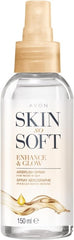 Avon Skin So Soft Enhance & Glow Airbrush Tanning Spray 150ml | Sun-Kissed Glow | Quick Drying | Easy to Use | Cruelty Free - British D'sire