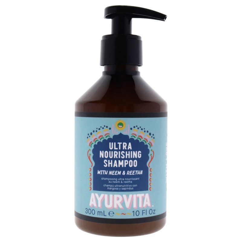 AyurVita - Neem and Reetha Ultra Nourishing Shampoo for Unisex - 10 oz Shampoo - Shampoo - British D'sire Main image