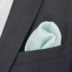 Baby Blue Wool Pocket Square - All Products - British D'sire
