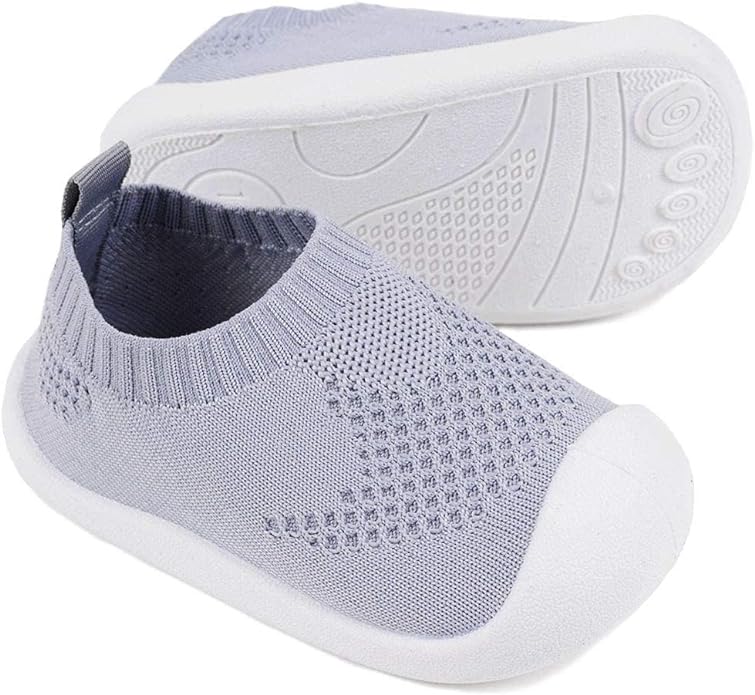 Baby Walkers Infant Sneakers Boys Girls Mesh Breathable Lightweight Non - Slip Toddler Casual Shoes Cotton Flying Woven Fabric Mesh Breathable Lightweight Trainers Indoor Outdoor - British D'sire Main image