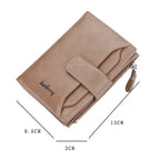 Baellerry D3218 Men Short Multi - Card Slot Zipper Wallet Large Capacity Card Holder(Black) - British D'sire