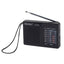 BAIJIALI BJL228 Retro Portable Two Band FM AM Radio Built - in Speaker(Black) - British D'sire
