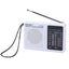 BAIJIALI BJL228 Retro Portable Two Band FM AM Radio Built - in Speaker(White) - British D'sire