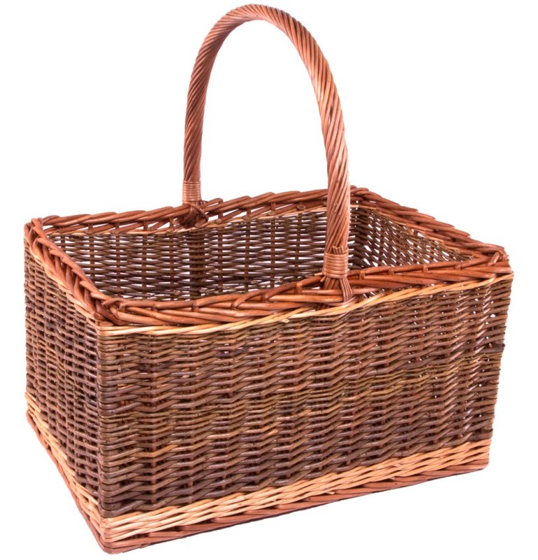 Bakers Shopping Basket Green Finish - Shopping Baskets - British D'sire Main image