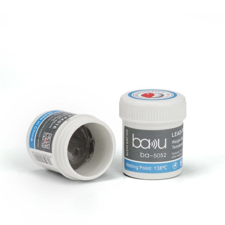 BAKU BA - 5052 BGA Solder Paste for Mobile Phone Repair 35g Tin 35 - 45 Microns, 138 Celsius Melting Point - British D'sire Main image