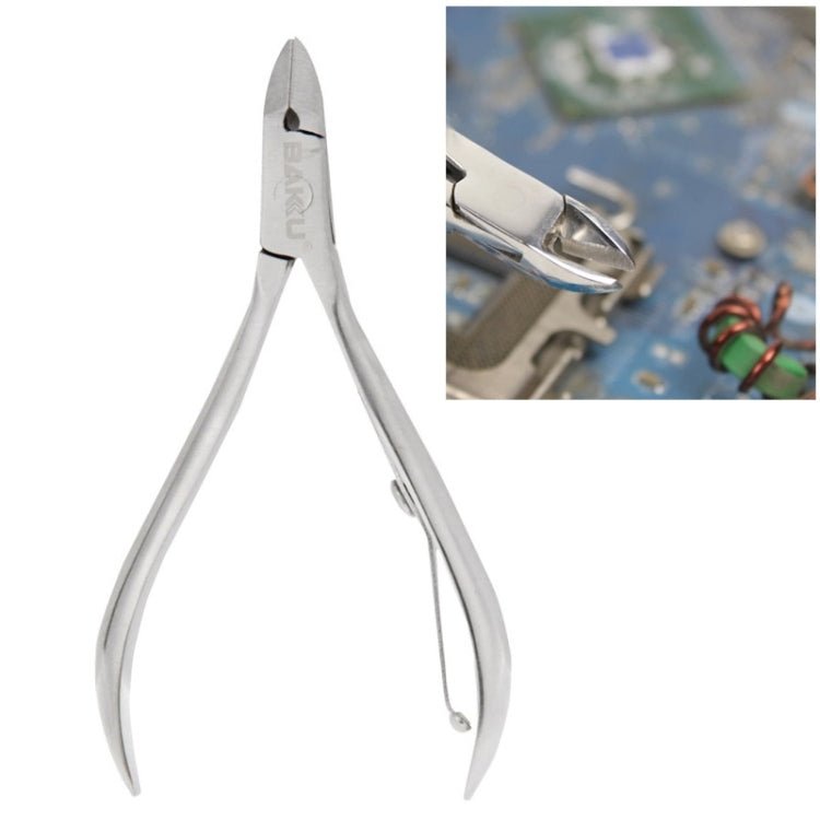 Baku BK - 108 High Quality Stainless Steel Straight Jaw Mini Micro Precision Pliers Wire Cutter Nipper Tool - British D'sire Main image