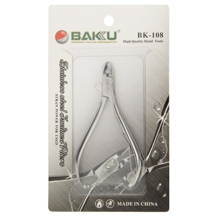 Baku BK - 108 High Quality Stainless Steel Straight Jaw Mini Micro Precision Pliers Wire Cutter Nipper Tool - British D'sire